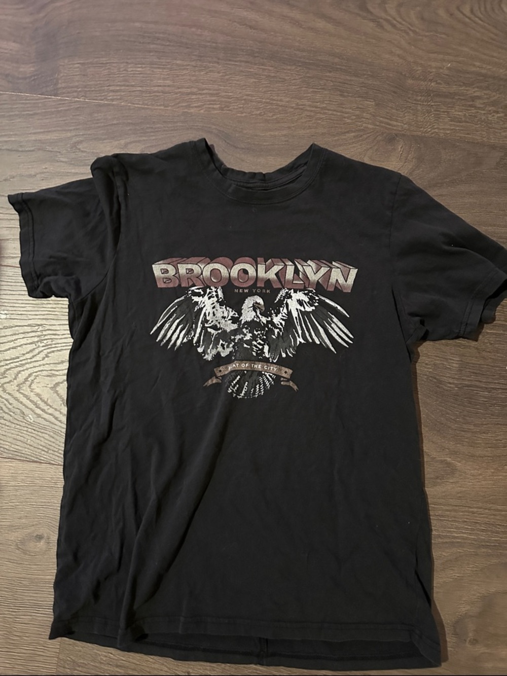 Abercrombie & Fitch Black Brooklyn Eagle Graphic Tee